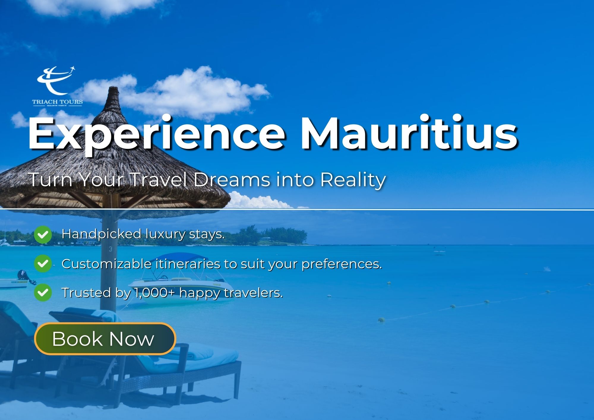 Exclusive Mauritius Tour Packages offer with luxury beachfront resort and guided tours